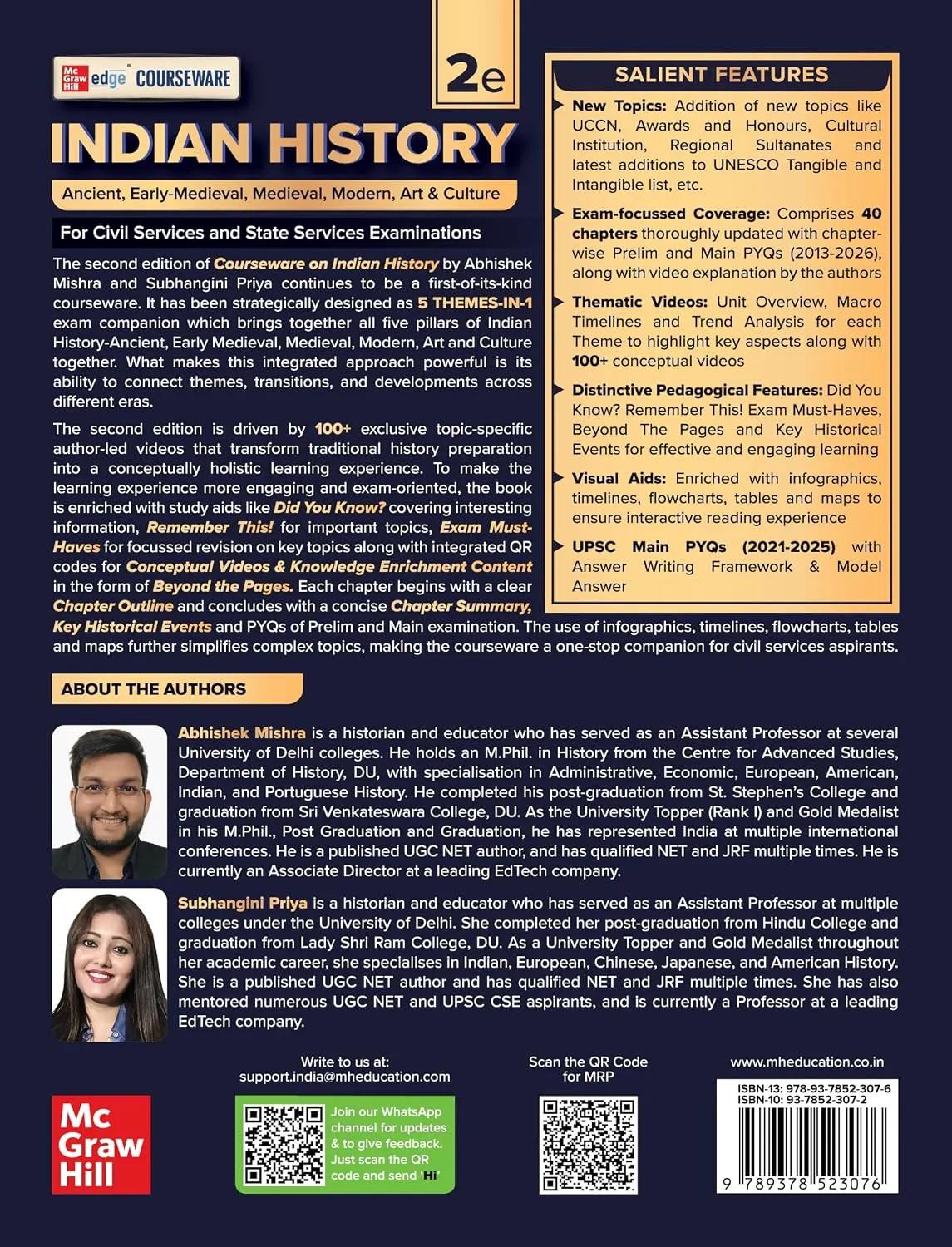 Indian History, 2e for UPSC 2026 by Abhishek Mishra | Chapter-wise 14 Years Online Prelims & Mains PYQs (2013-26) | 100+ Author Videos | 5-Themes-in-1: Ancient, Early-Med, Med, Modern, Art & Culture — view 2